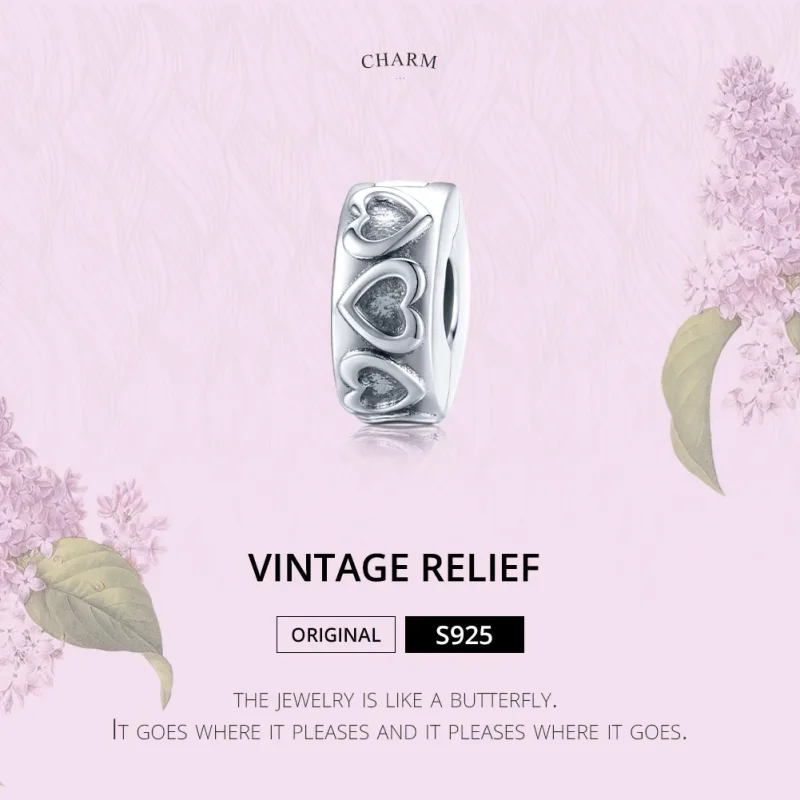 (zdjęcie do) Klips Typu Pandora Relief w stylu vintage - SCC1557 - Wyświetl 6