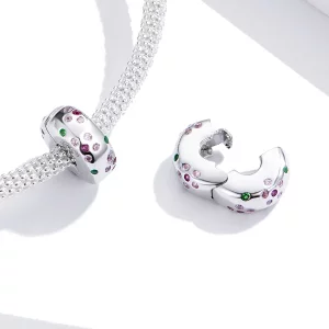 Klips Typu Pandora Zakontraktowana Kwiaty - BSC245