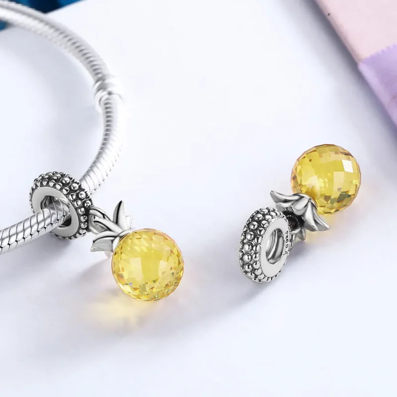 (zdjęcie do) Zawieszka Typu Pandora Ananas - SCC150 - Wyświetl 5