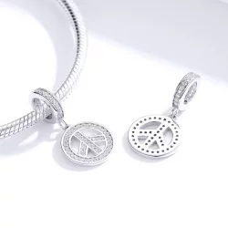 Zawieszka Typu Pandora Antywojenny - SCC1367