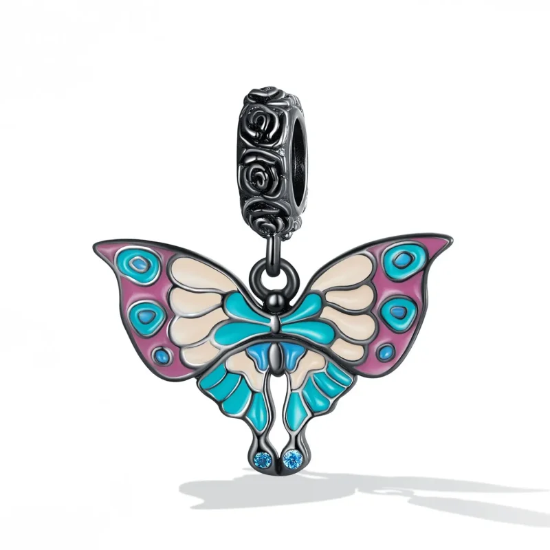 (zdjęcie do) Zawieszka Typu Pandora Artystyczny Motyl - SCC2240 - Wyświetl 2