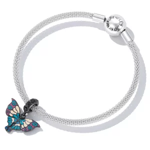 Zawieszka Typu Pandora Artystyczny Motyl - SCC2240