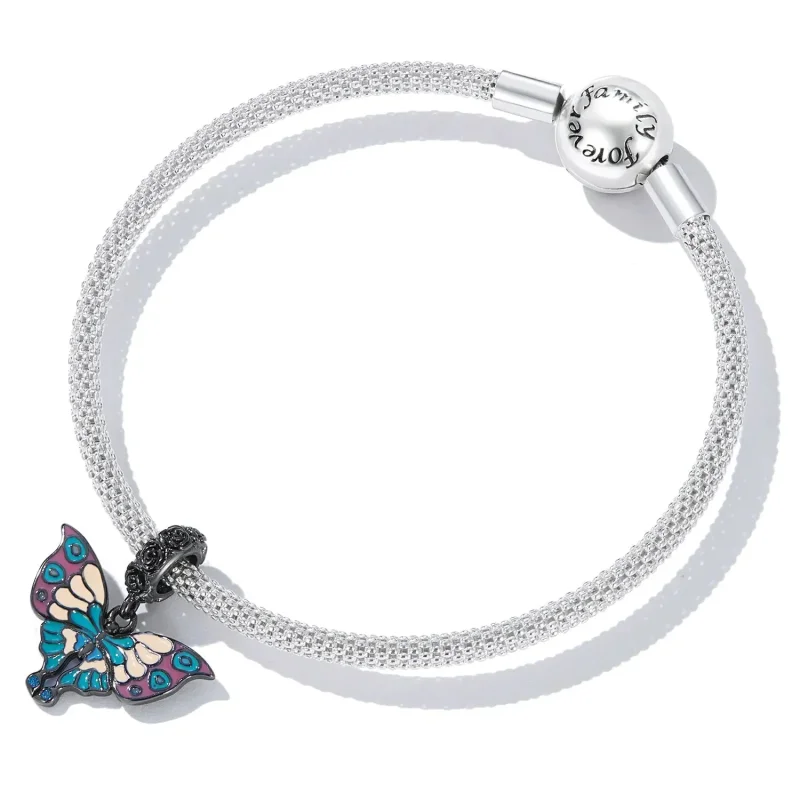 (zdjęcie do) Zawieszka Typu Pandora Artystyczny Motyl - SCC2240 - Wyświetl 5