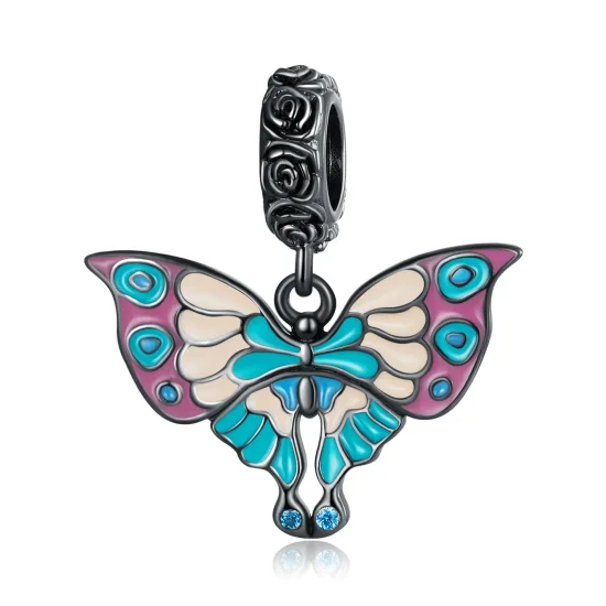(zdjęcie do) Zawieszka Typu Pandora Artystyczny Motyl - SCC2240