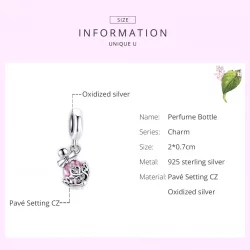 Zawieszka Typu Pandora Butelka perfum - SCC1734