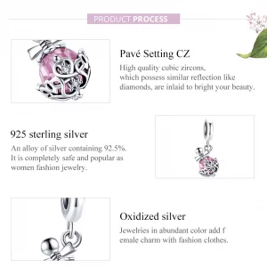 Zawieszka Typu Pandora Butelka perfum - SCC1734