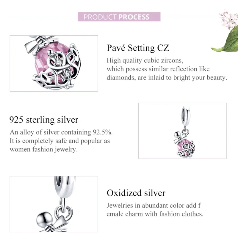 (zdjęcie do) Zawieszka Typu Pandora Butelka perfum - SCC1734 - Wyświetl 8