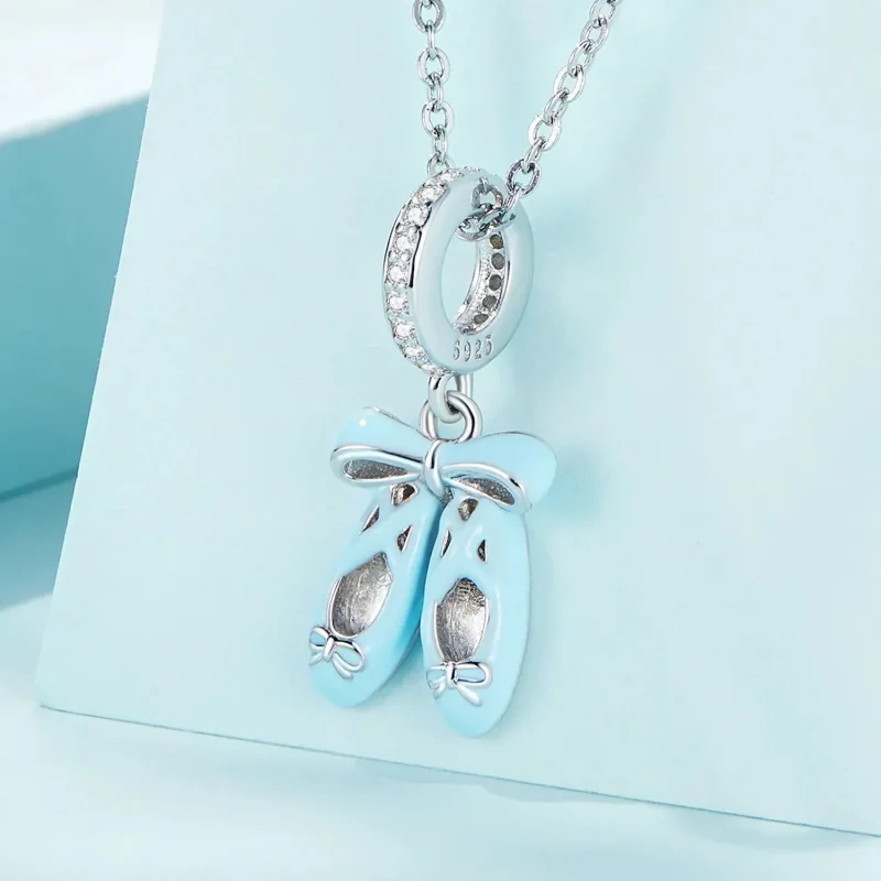 (zdjęcie do) Zawieszka Typu Pandora Buty baletowe - SCC2395 - Wyświetl 2