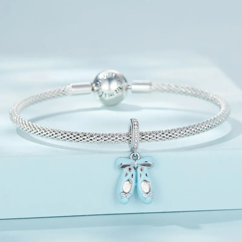 (zdjęcie do) Zawieszka Typu Pandora Buty baletowe - SCC2395 - Wyświetl 3