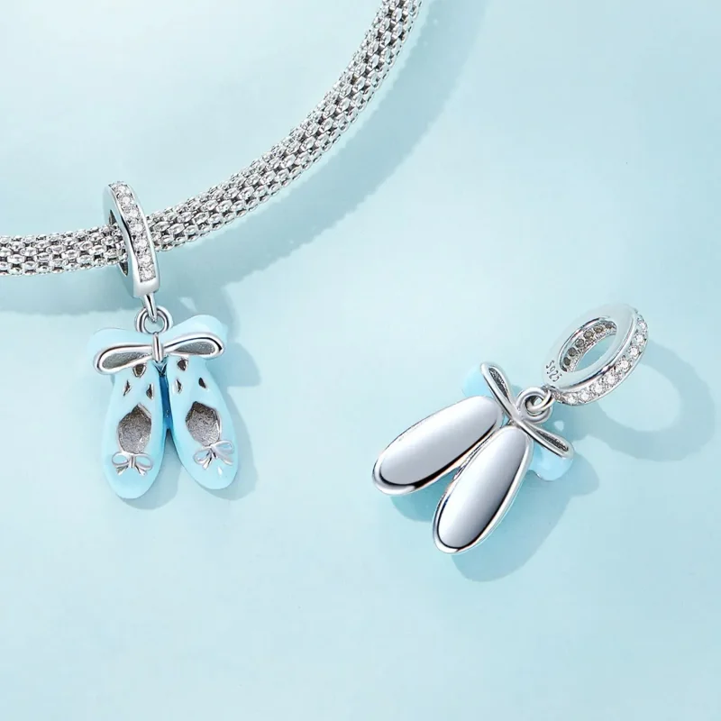 (zdjęcie do) Zawieszka Typu Pandora Buty baletowe - SCC2395 - Wyświetl 4