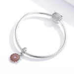 Zawieszka Typu Pandora Błyszczące kwiaty - BSC290