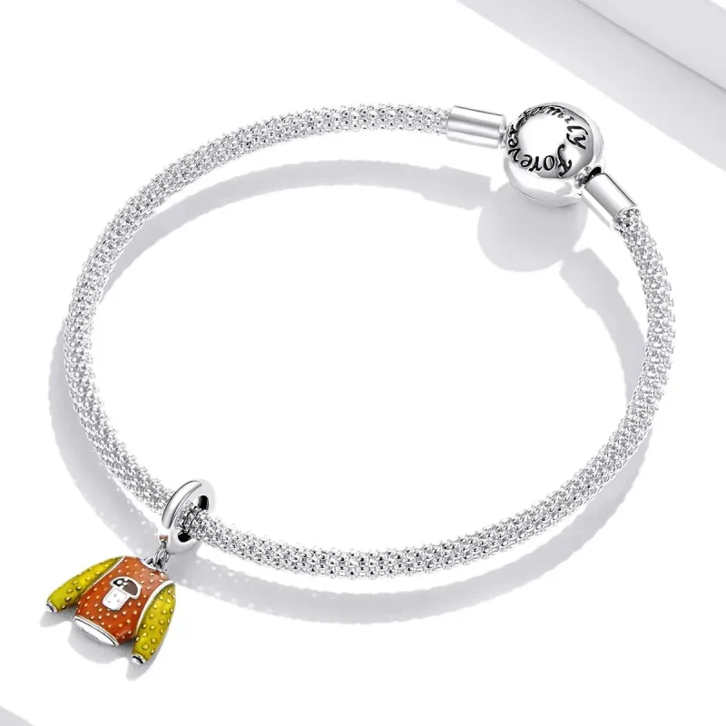 (zdjęcie do) Zawieszka Typu Pandora Ciepły sweter - BSC483 - Wyświetl 3