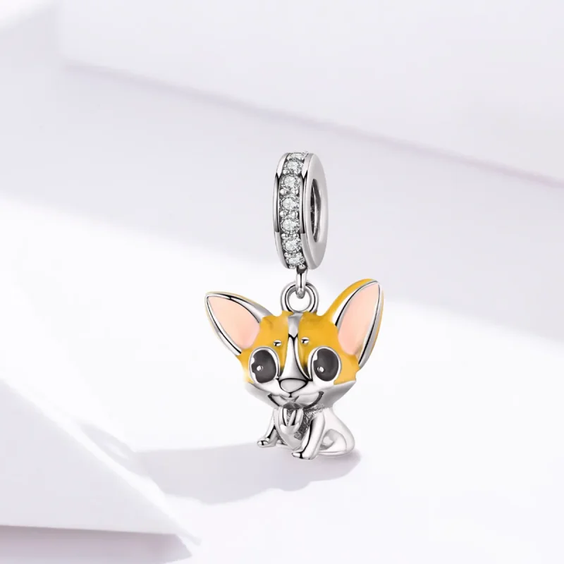 (zdjęcie do) Zawieszka Typu Pandora Corgi - BSC078 - Wyświetl 2