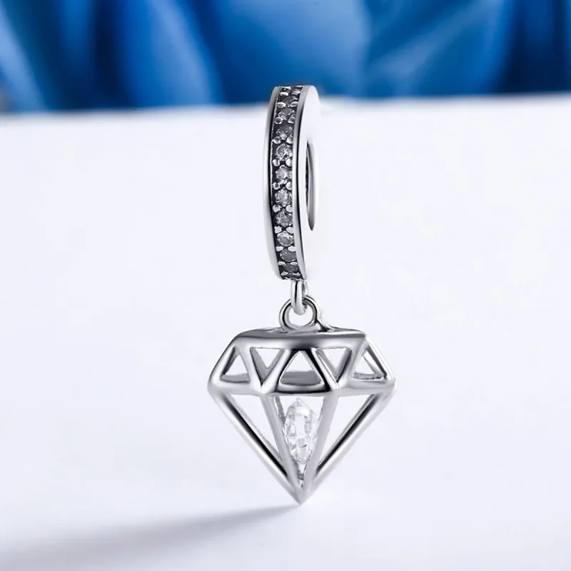 (zdjęcie do) Zawieszka Typu Pandora Diament - SCC186 - Wyświetl 4