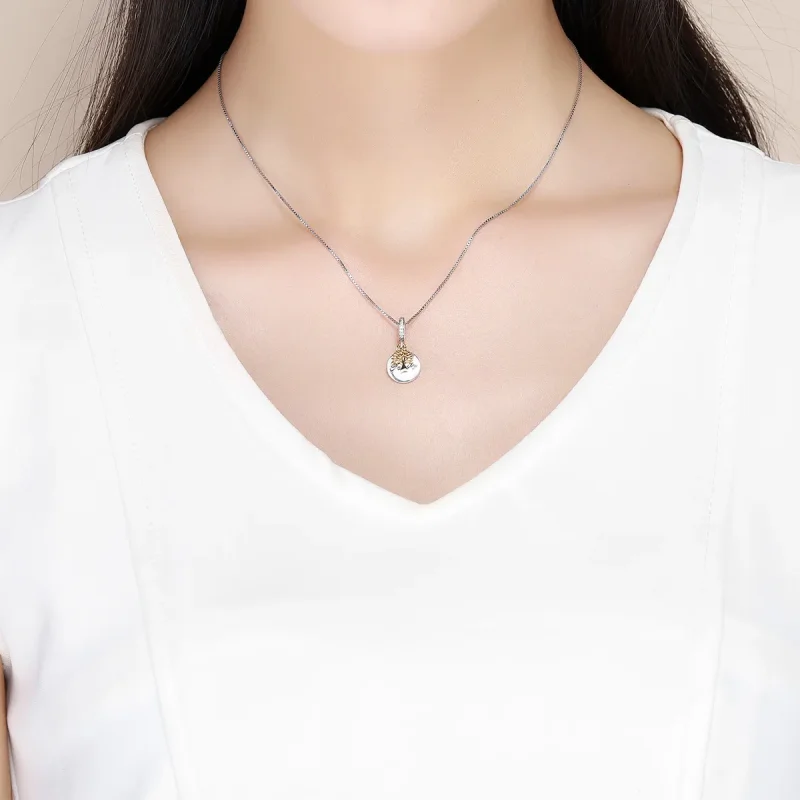 (zdjęcie do) Zawieszka Typu Pandora Dwutonową Drzewo życia w stylu vintage - SCC816 - Wyświetl 5