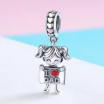 Zawieszka Typu Pandora Dziewczynka tatusia - SCC690