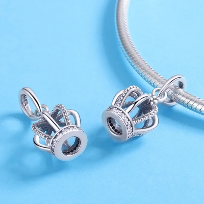 (zdjęcie do) Zawieszka Typu Pandora Elegancka korona - SCC781 - Wyświetl 4