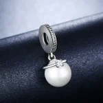 Zawieszka Typu Pandora Eleganckie Perły - SCC137