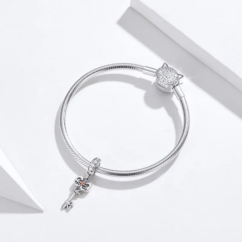 (zdjęcie do) Zawieszka Typu Pandora Heartslock - BSC092 - Wyświetl 3