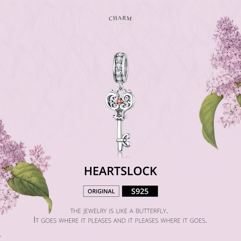 (zdjęcie do) Zawieszka Typu Pandora Heartslock - BSC092 - Wyświetl 5