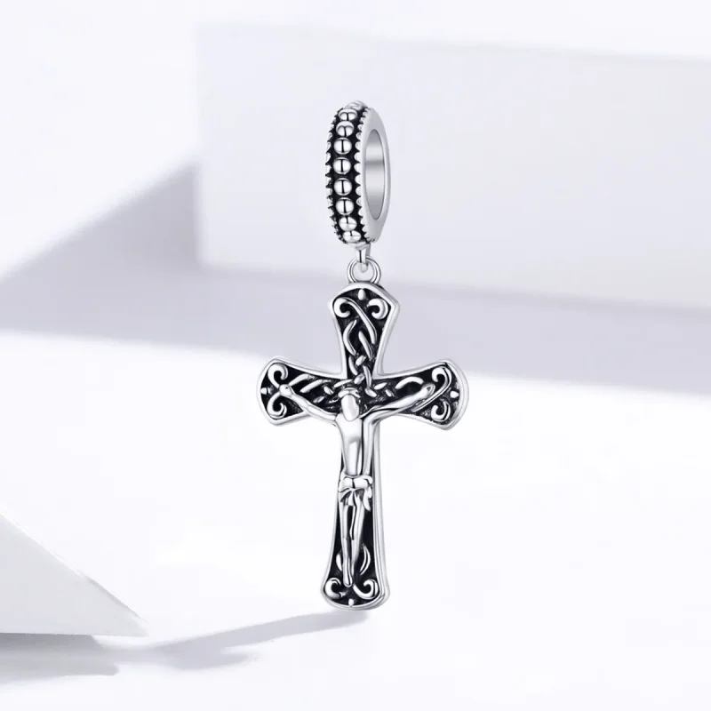 (zdjęcie do) Zawieszka Typu Pandora Krzyż Jezusa - SCC1407 - Wyświetl 2