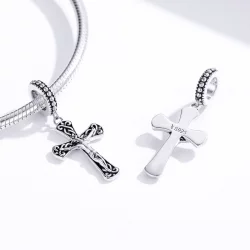 Zawieszka Typu Pandora Krzyż Jezusa - SCC1407