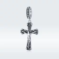Zawieszka Typu Pandora Krzyż Jezusa - SCC1407