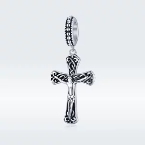 Zawieszka Typu Pandora Krzyż Jezusa - SCC1407