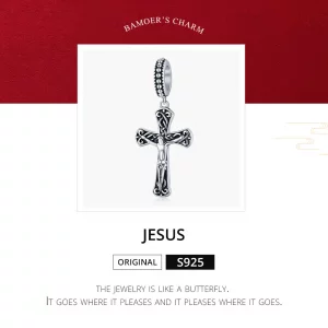 Zawieszka Typu Pandora Krzyż Jezusa - SCC1407