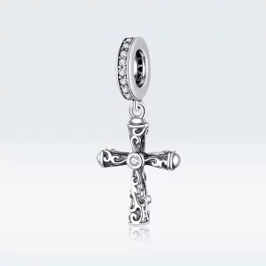 Zawieszka Typu Pandora Krzyż Vintage - BSC313