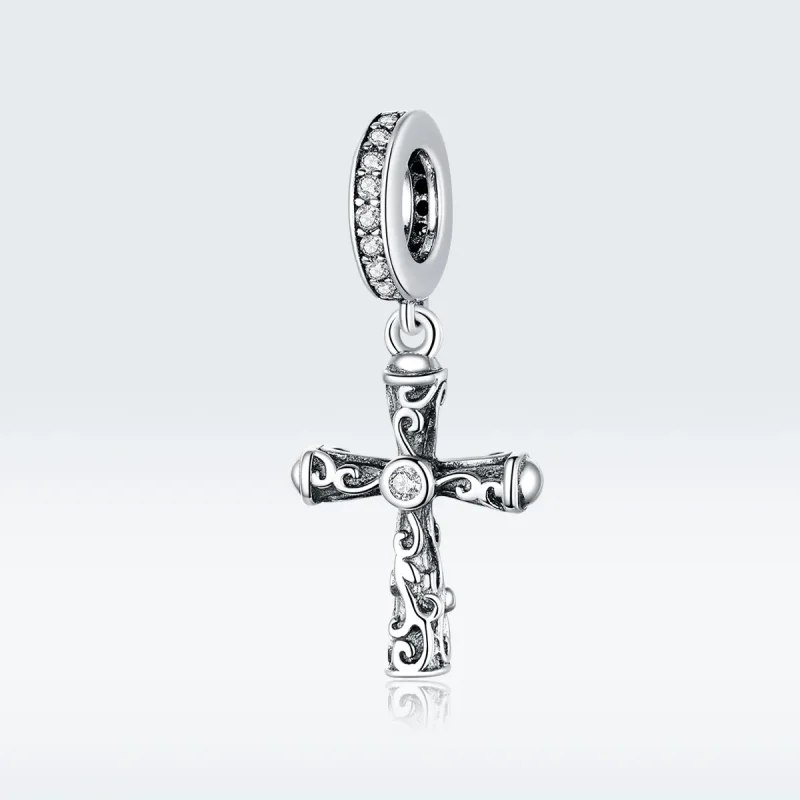 (zdjęcie do) Zawieszka Typu Pandora Krzyż Vintage - BSC313 - Wyświetl 5