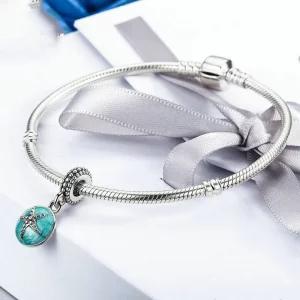 Zawieszka Typu Pandora Lato Style Niebieskie Morze - SCC136