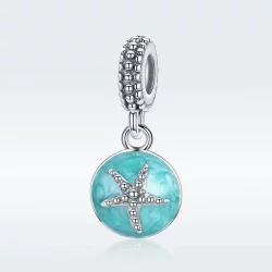 Zawieszka Typu Pandora Lato Style Niebieskie Morze - SCC136