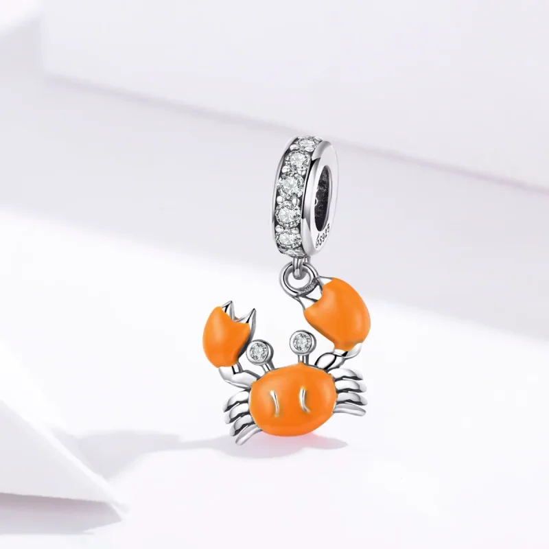 (zdjęcie do) Zawieszka Typu Pandora Letni Krab - BSC076 - Wyświetl 2