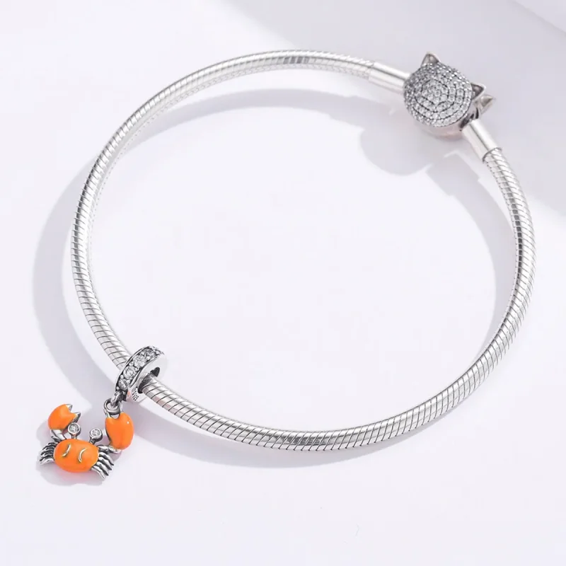 (zdjęcie do) Zawieszka Typu Pandora Letni Krab - BSC076 - Wyświetl 3
