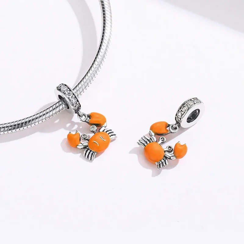 (zdjęcie do) Zawieszka Typu Pandora Letni Krab - BSC076 - Wyświetl 4