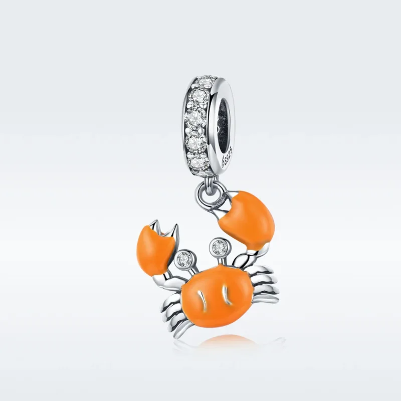 (zdjęcie do) Zawieszka Typu Pandora Letni Krab - BSC076 - Wyświetl 5