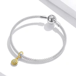 Zawieszka Typu Pandora Lśniący Słoneczny Kwiat - BSX002-L