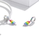 Zawieszka Typu Pandora Lody Tęczowe - BSC351