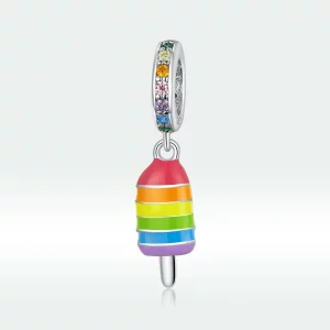 Zawieszka Typu Pandora Lody Tęczowe - BSC351