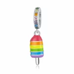 Zawieszka Typu Pandora Lody Tęczowe - BSC351