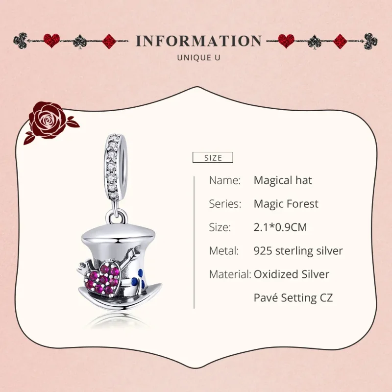 (zdjęcie do) Zawieszka Typu Pandora Magiczny kapelusz - SCC1441 - Wyświetl 7