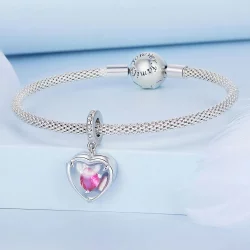 Zawieszka Typu Pandora Medalion kocham cię - BSC681