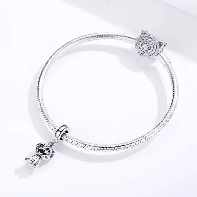(zdjęcie do) Zawieszka Typu Pandora Mops - SCC1320 - Wyświetl 3
