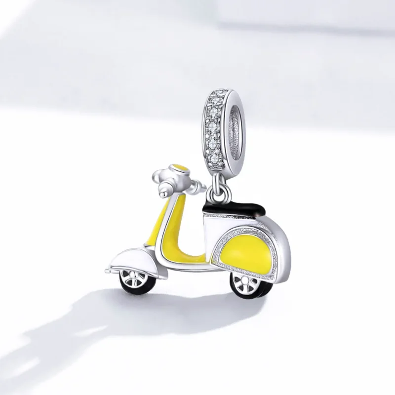 (zdjęcie do) Zawieszka Typu Pandora Motocykl - BSC136 - Wyświetl 2