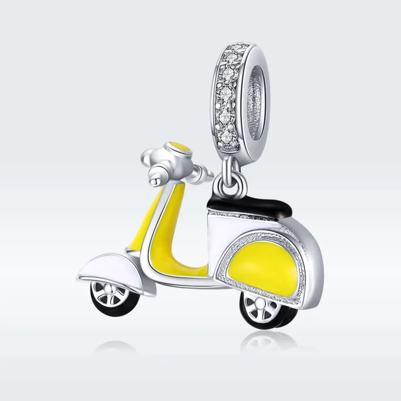 (zdjęcie do) Zawieszka Typu Pandora Motocykl - BSC136 - Wyświetl 5