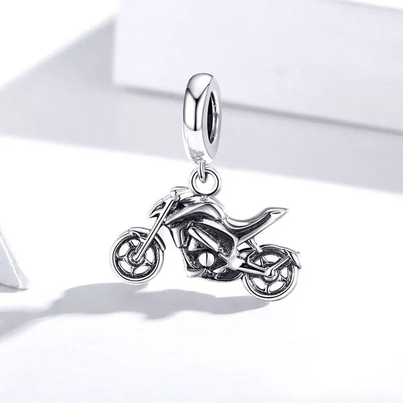 (zdjęcie do) Zawieszka Typu Pandora Motocykl - SCC1712 - Wyświetl 2