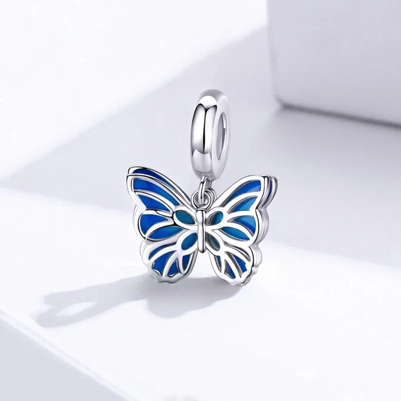 (zdjęcie do) Zawieszka Typu Pandora Motyl - BSC149 - Wyświetl 2