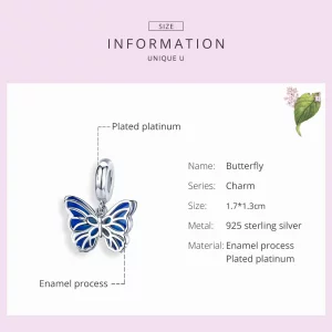 Zawieszka Typu Pandora Motyl - BSC149
