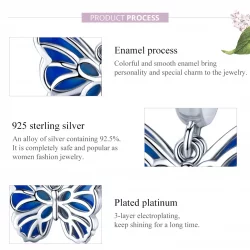 Zawieszka Typu Pandora Motyl - BSC149